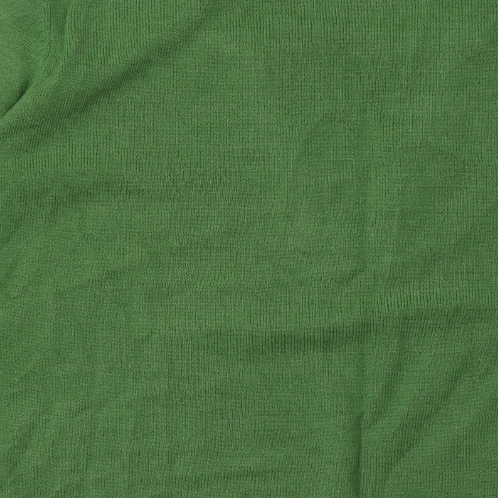 Marks and Spencer Womens Green Geometric Acrylic Pullover Sweatshirt Size 14  Pullover