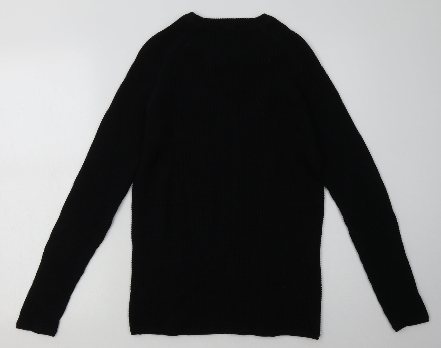 Primark Mens Black  Cotton Pullover Sweatshirt Size L