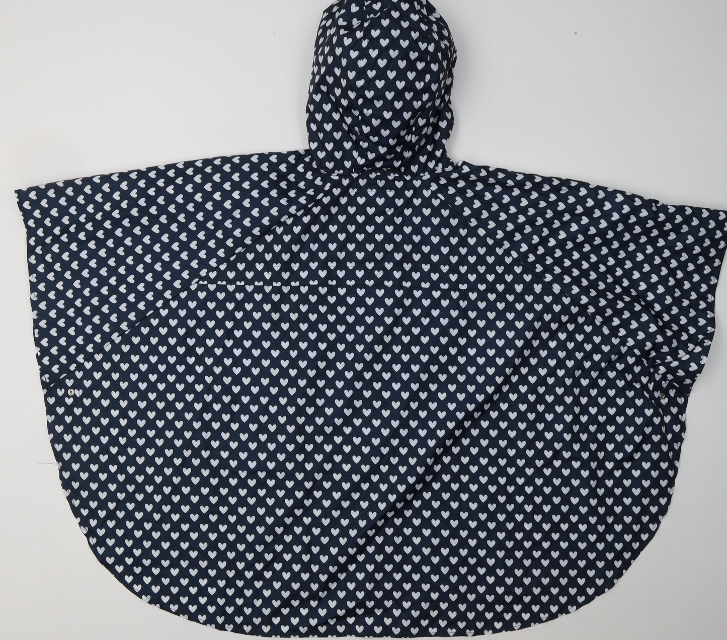 sainsburys Girls Blue Polka Dot  Windbreaker Jacket Size 11-12 Years  Pullover