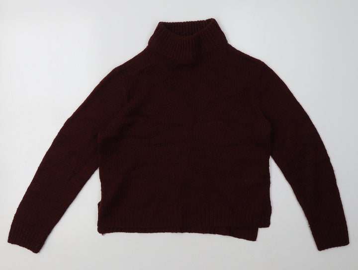 New Look Girls Purple Acrylic Pullover Sweatshirt Size 12-13 Years Pullover