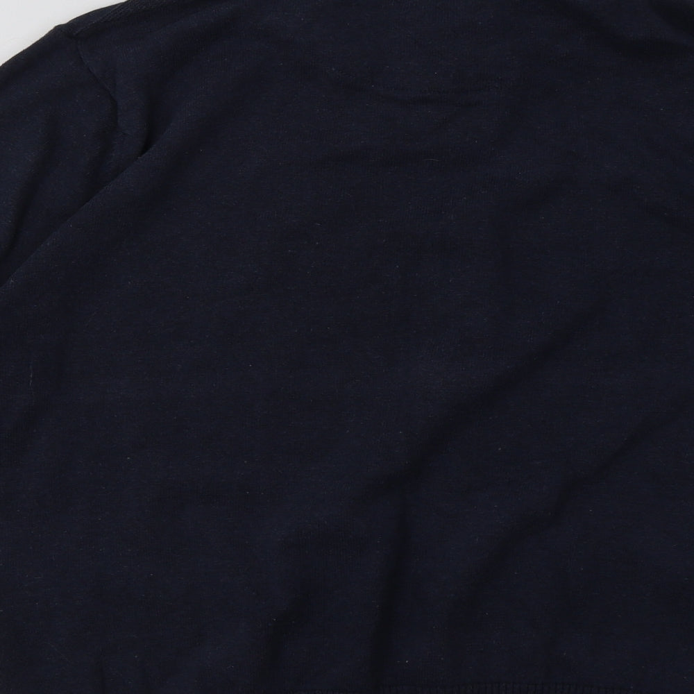 F&F Mens Blue  Cotton Pullover Sweatshirt Size L