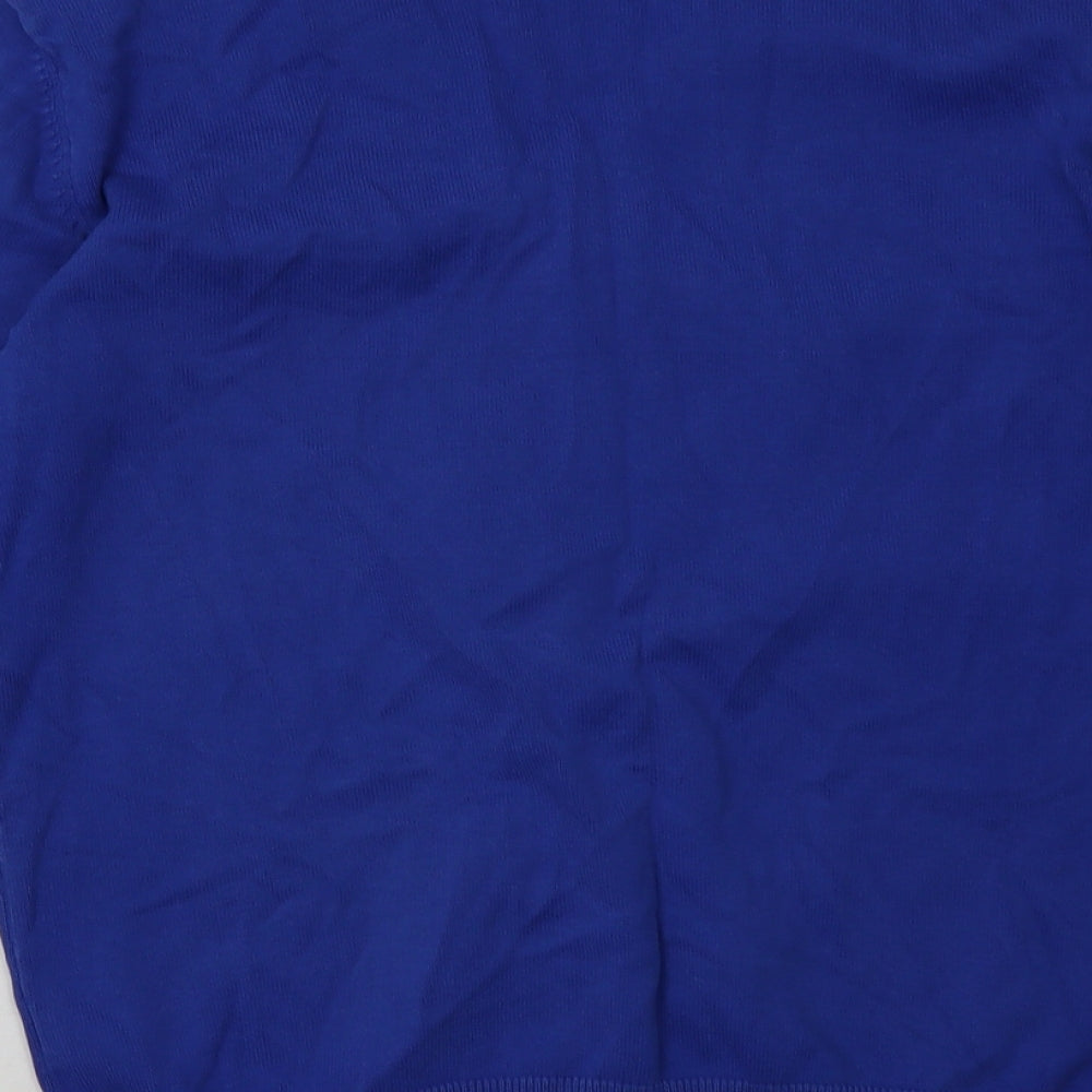 George Girls Blue V-Neck  Cotton Cardigan Jumper Size 13-14 Years  Button - School Wear