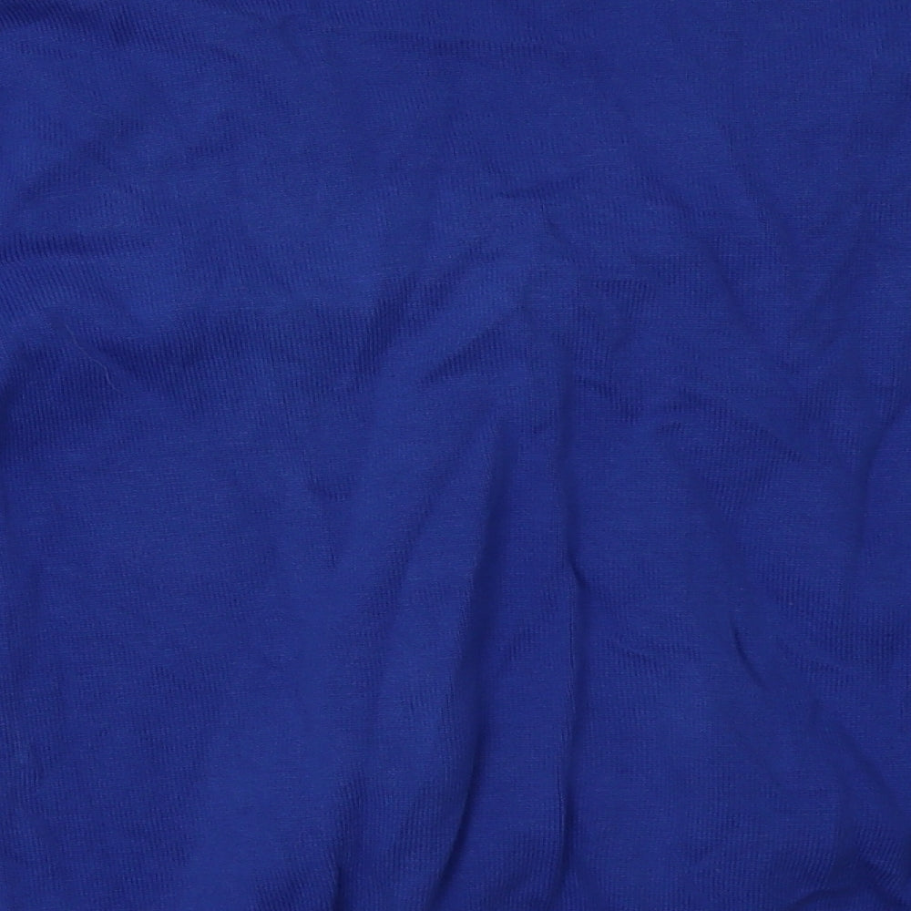 George Girls Blue V-Neck  Cotton Cardigan Jumper Size 11-12 Years  Button - School Wear