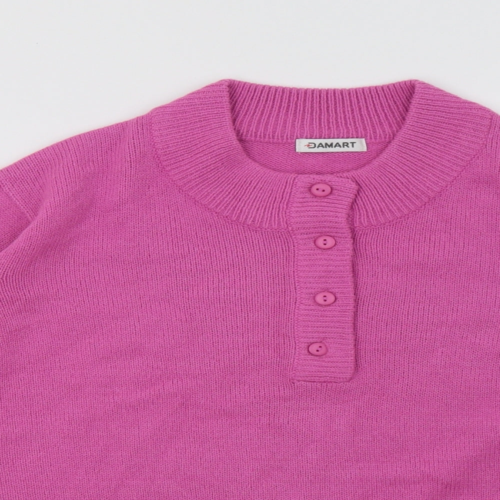 Damart Womens Purple  Acrylic Pullover Sweatshirt Size 20  Pullover