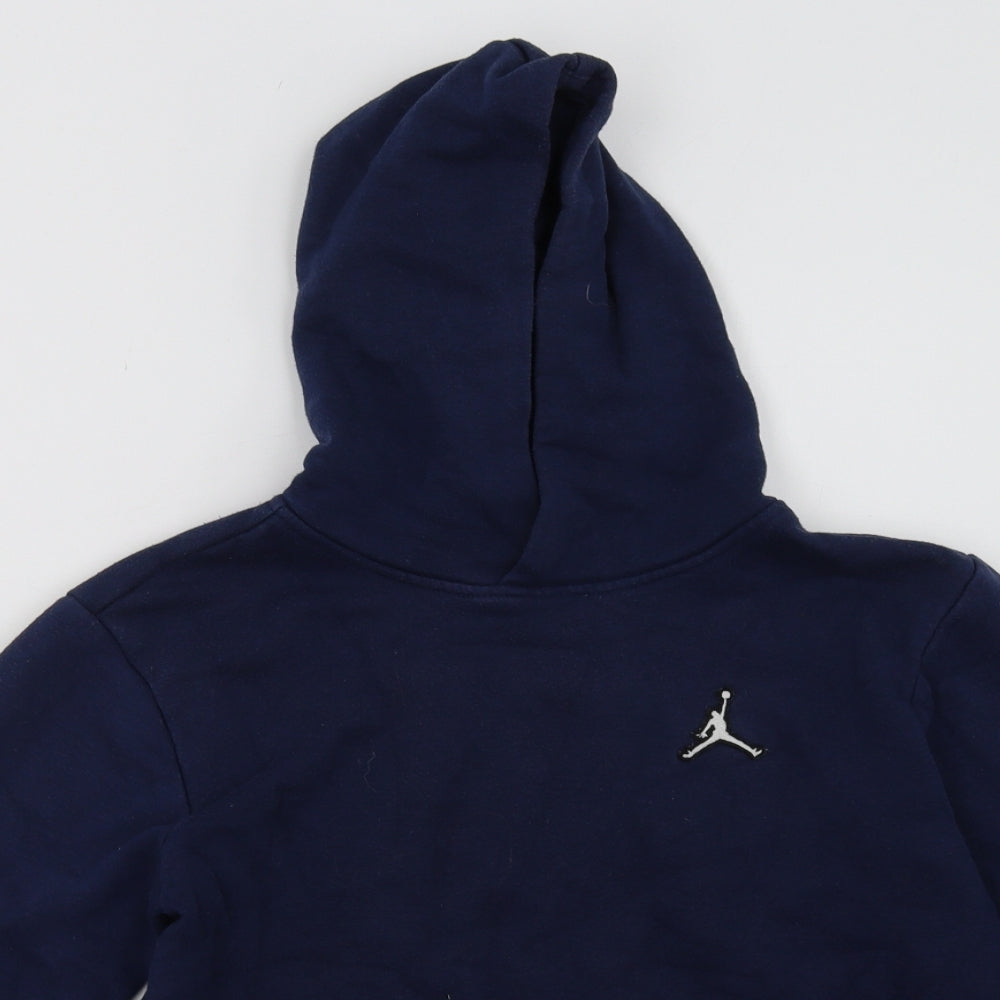 Jordan Boys Blue  Cotton Pullover Hoodie Size 12-13 Years  Pullover