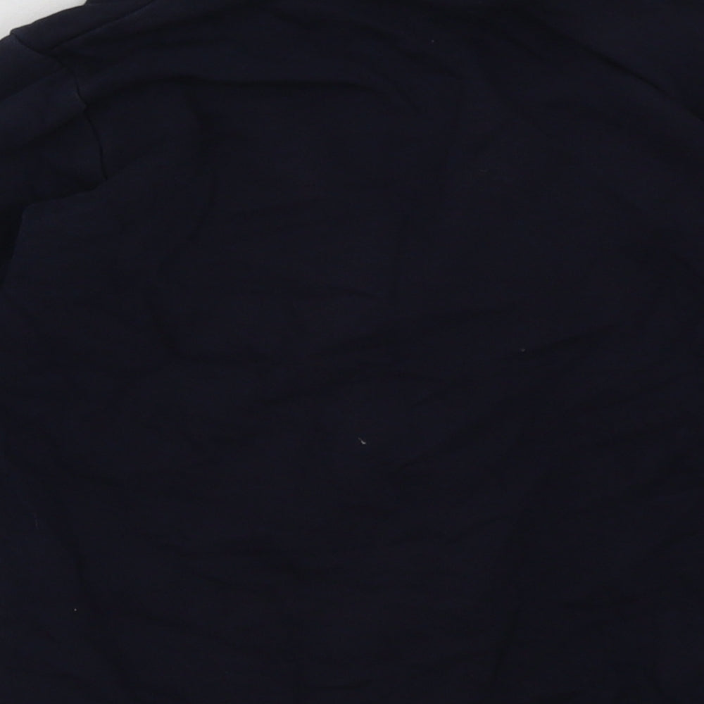George Girls Blue V-Neck  Cotton Cardigan Jumper Size 5-6 Years  Button - School Wear