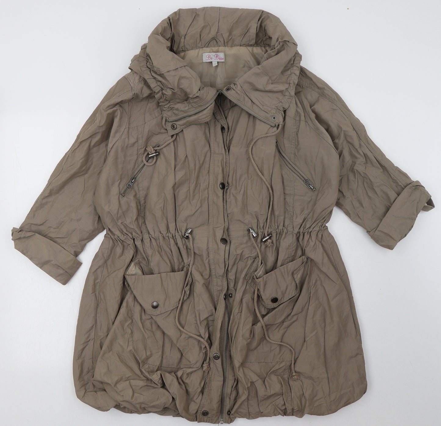 Be Beau Womens Brown   Jacket  Size 10  Zip