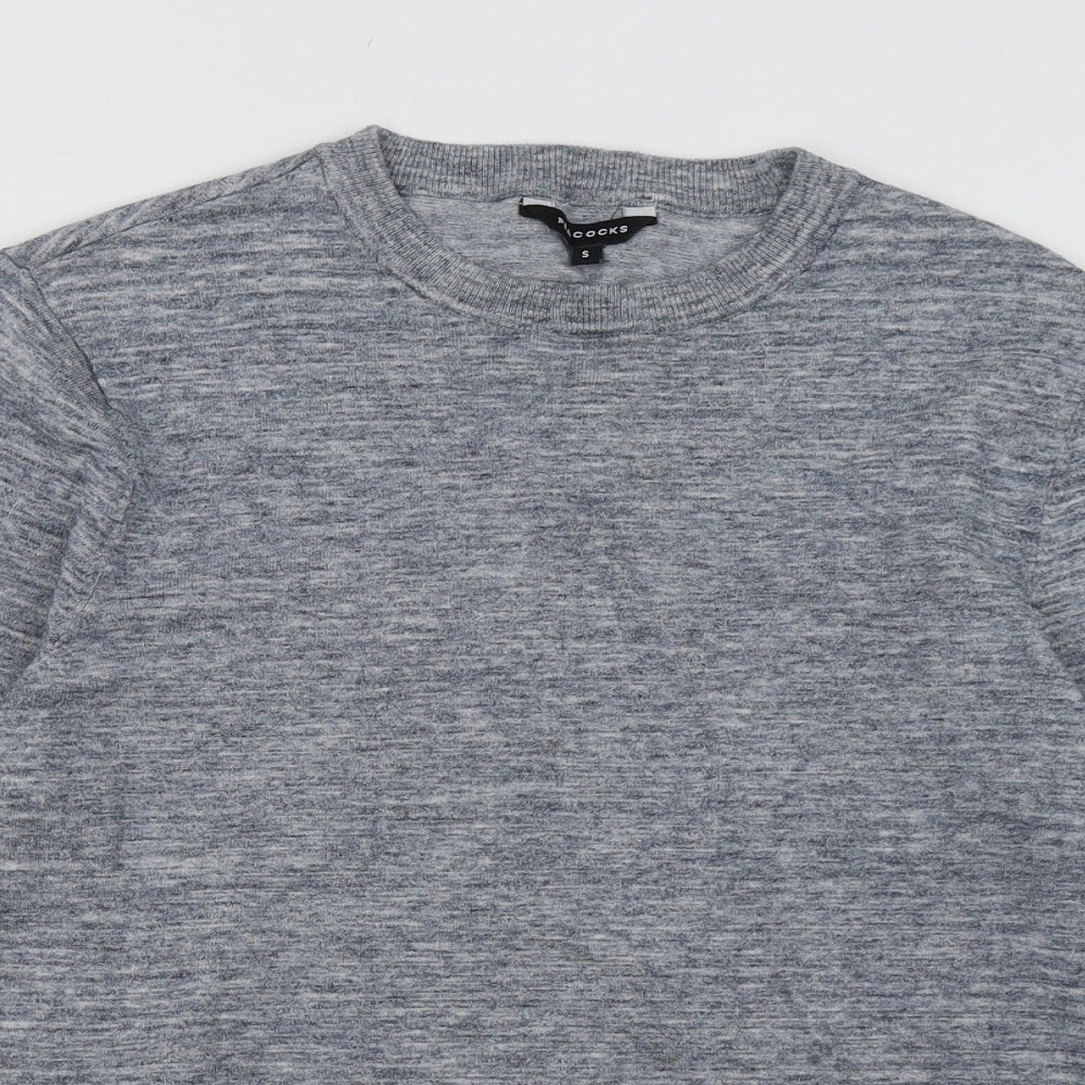 Peacocks Mens Blue  Cotton Pullover Sweatshirt Size S
