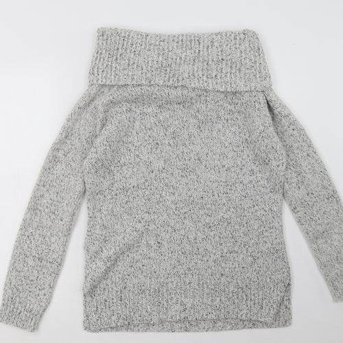 New Look Womens Grey  Acrylic Pullover Sweatshirt Size 10  Pullover