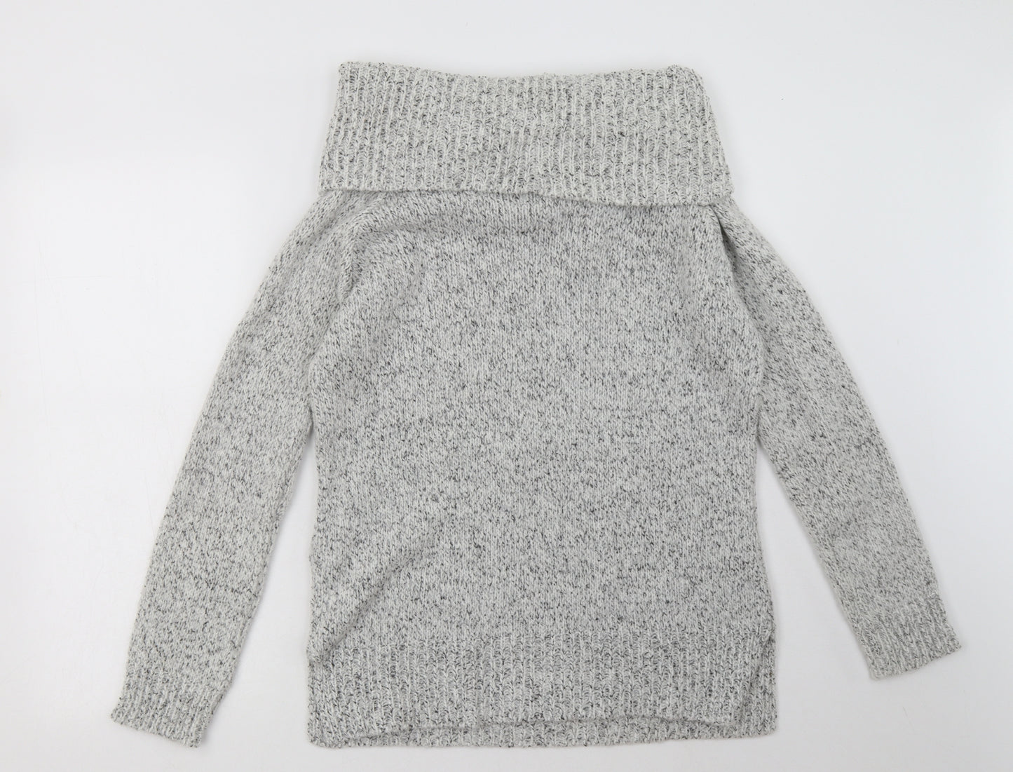 New Look Womens Grey  Acrylic Pullover Sweatshirt Size 10  Pullover