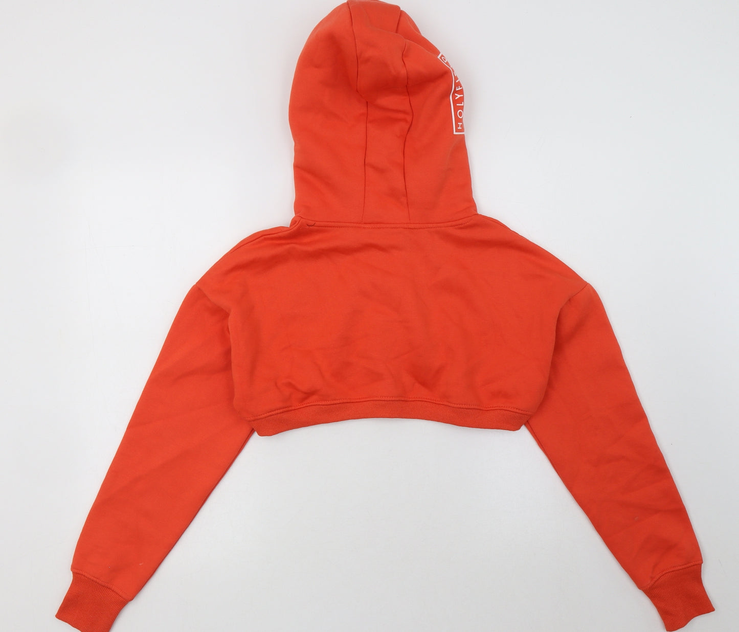 Holyfield Girls Red  Cotton Pullover Hoodie Size 12-13 Years  Pullover - Cropped