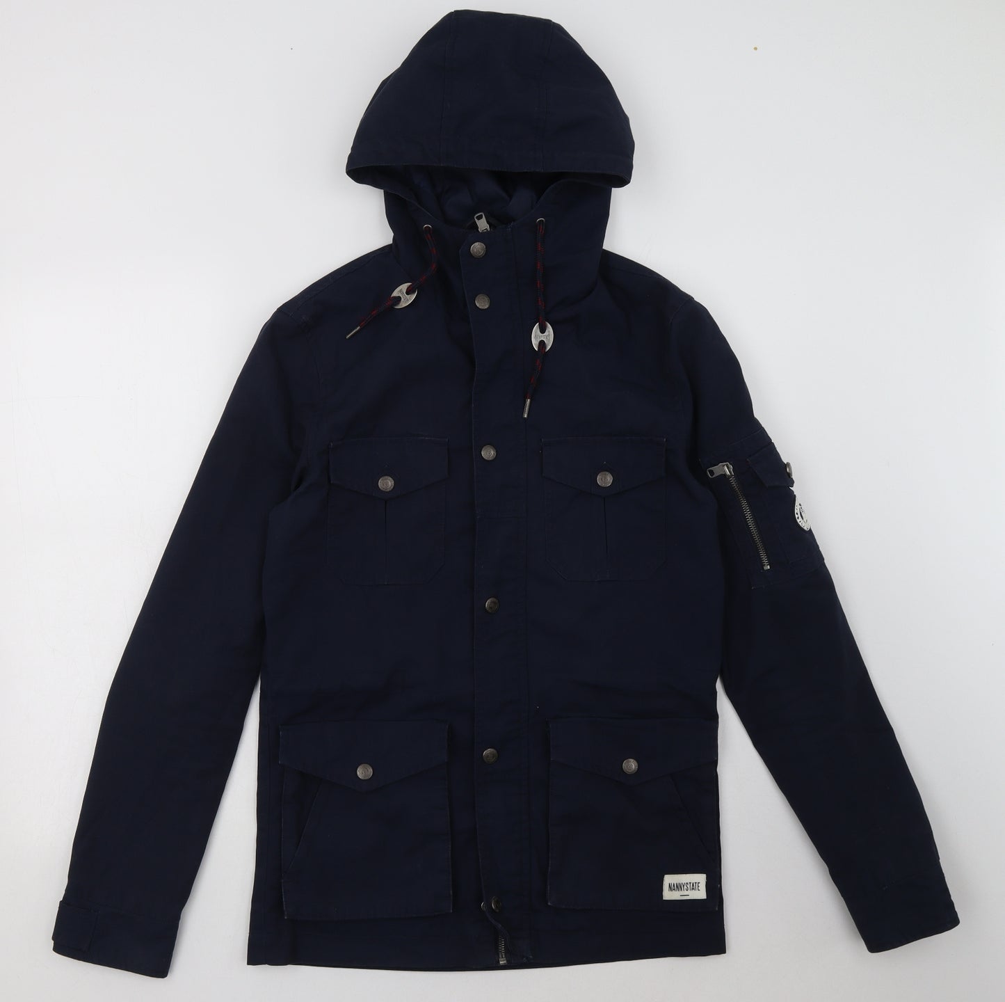 Nanny State Mens Blue   Jacket  Size XS  Zip
