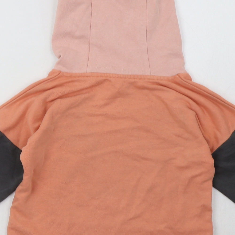 Nutmeg Girls Pink  Cotton Pullover Hoodie Size 8-9 Years  Pullover - one of a kind