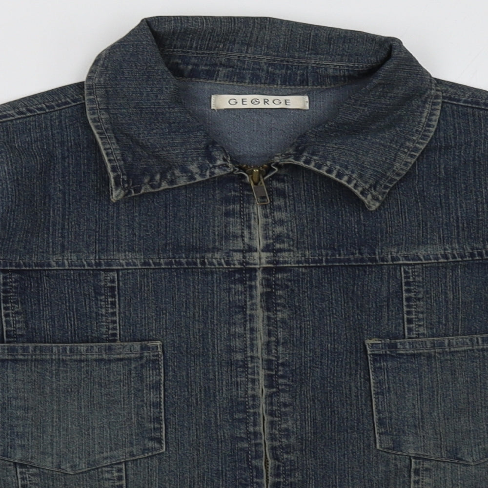 George Womens Blue   Jacket  Size 14  Zip
