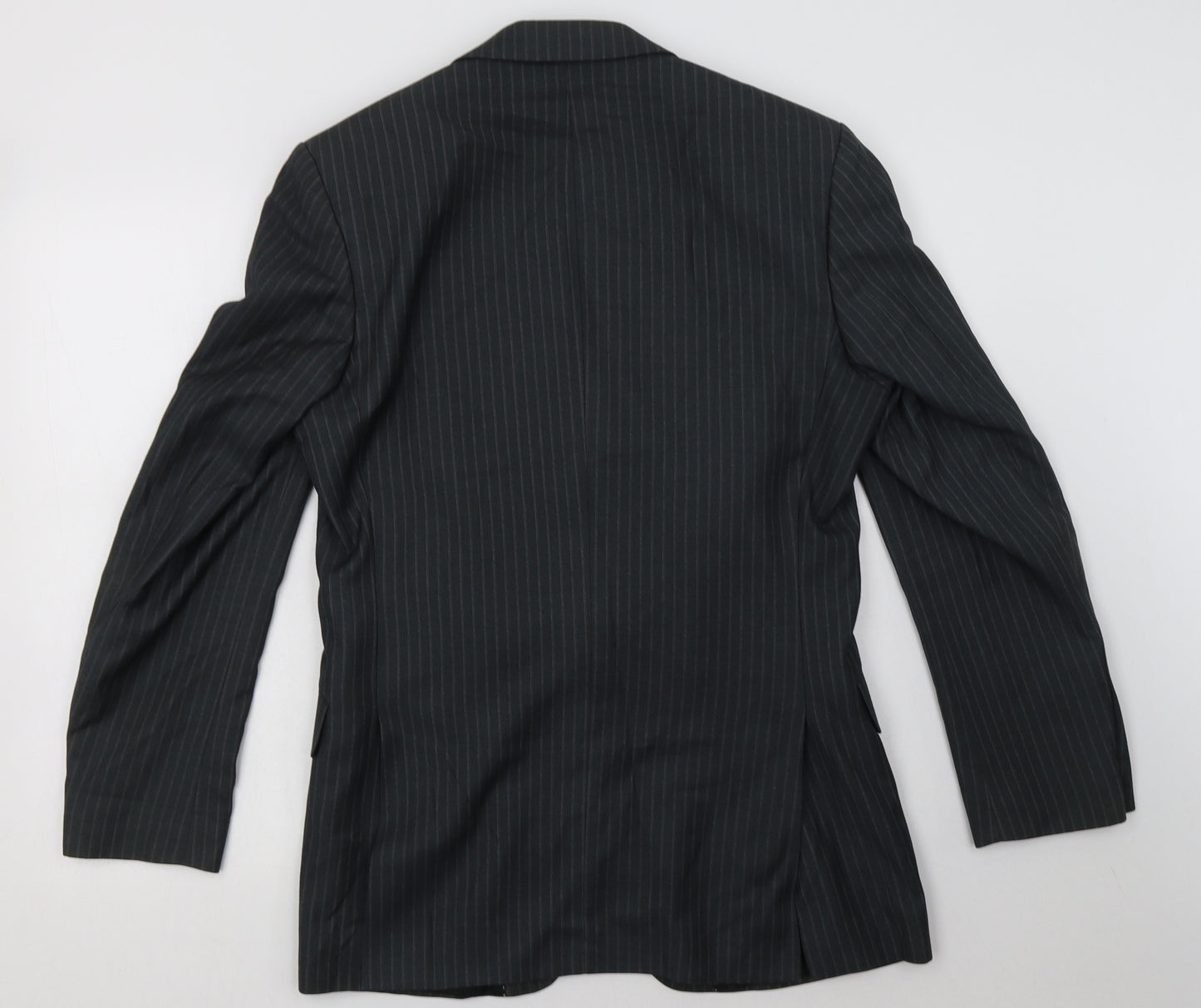 New Look Mens Grey Striped  Jacket Blazer Size 36  Button