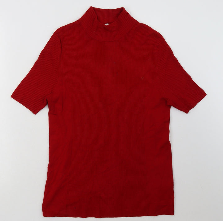 Gerry Weber Womens Red  Viscose Pullover Sweatshirt Size 16  Pullover