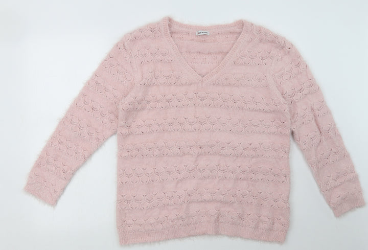 Damart Womens Pink  Polyamide Pullover Sweatshirt Size 20  Pullover