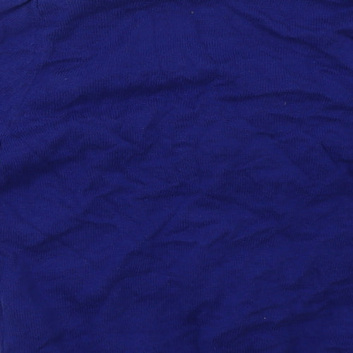 sainsburys Girls Blue V-Neck  Cotton Cardigan Jumper Size 7 Years  Button - School Wear