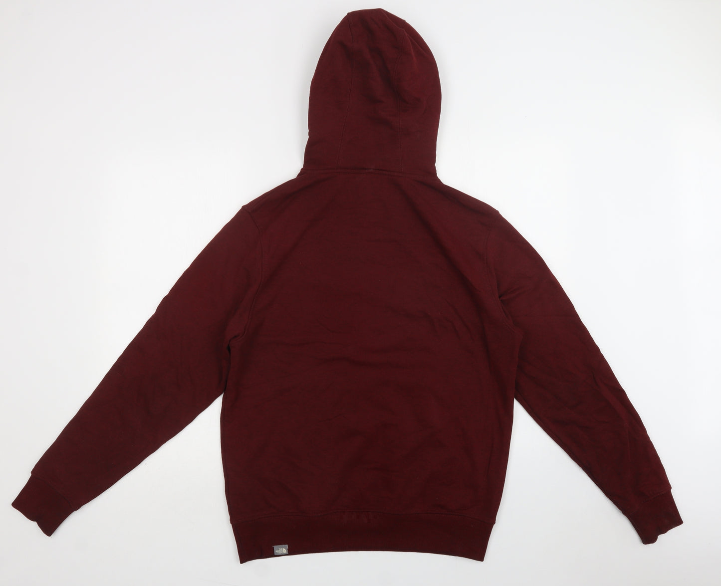 The North Face Mens Red  Cotton Pullover Hoodie Size M