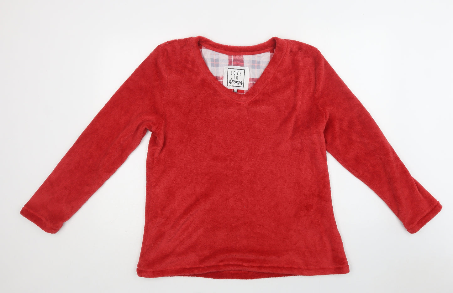 Love To Dream Womens Red  Polyester Top Pyjama Top Size 16