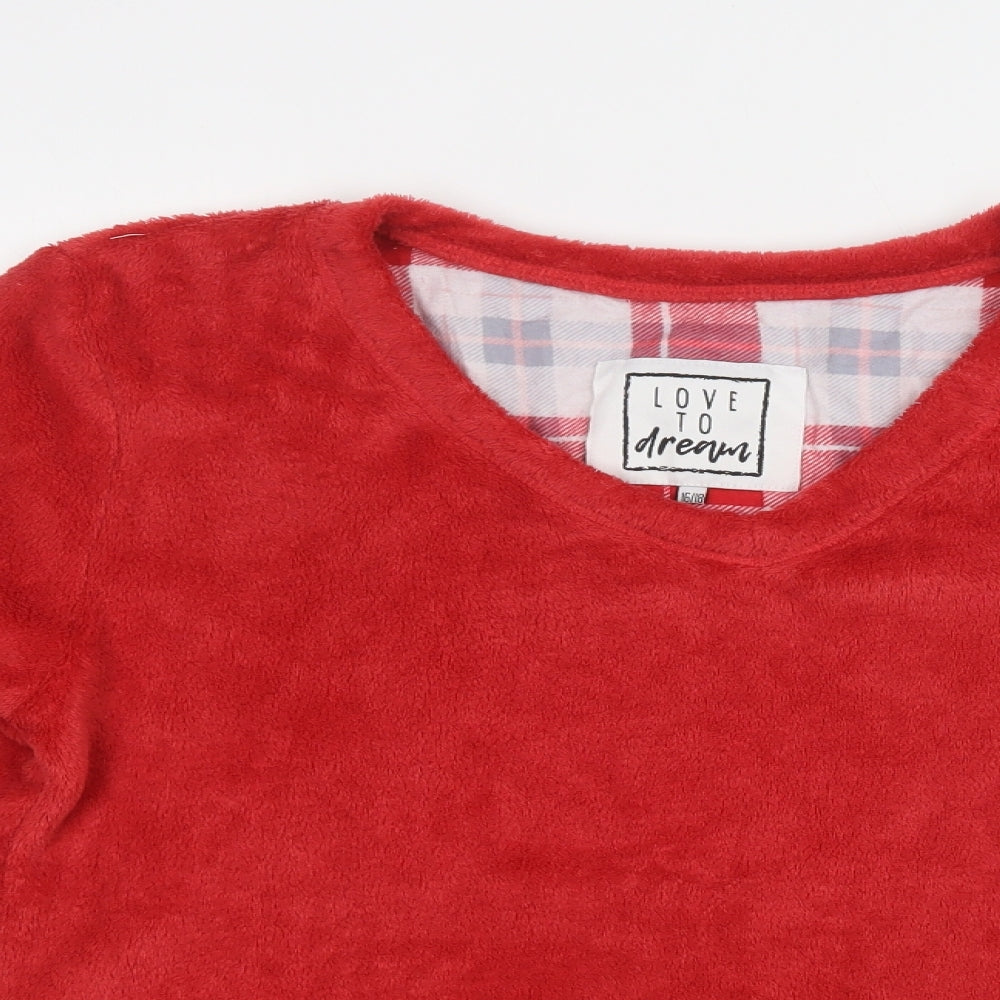 Love To Dream Womens Red  Polyester Top Pyjama Top Size 16