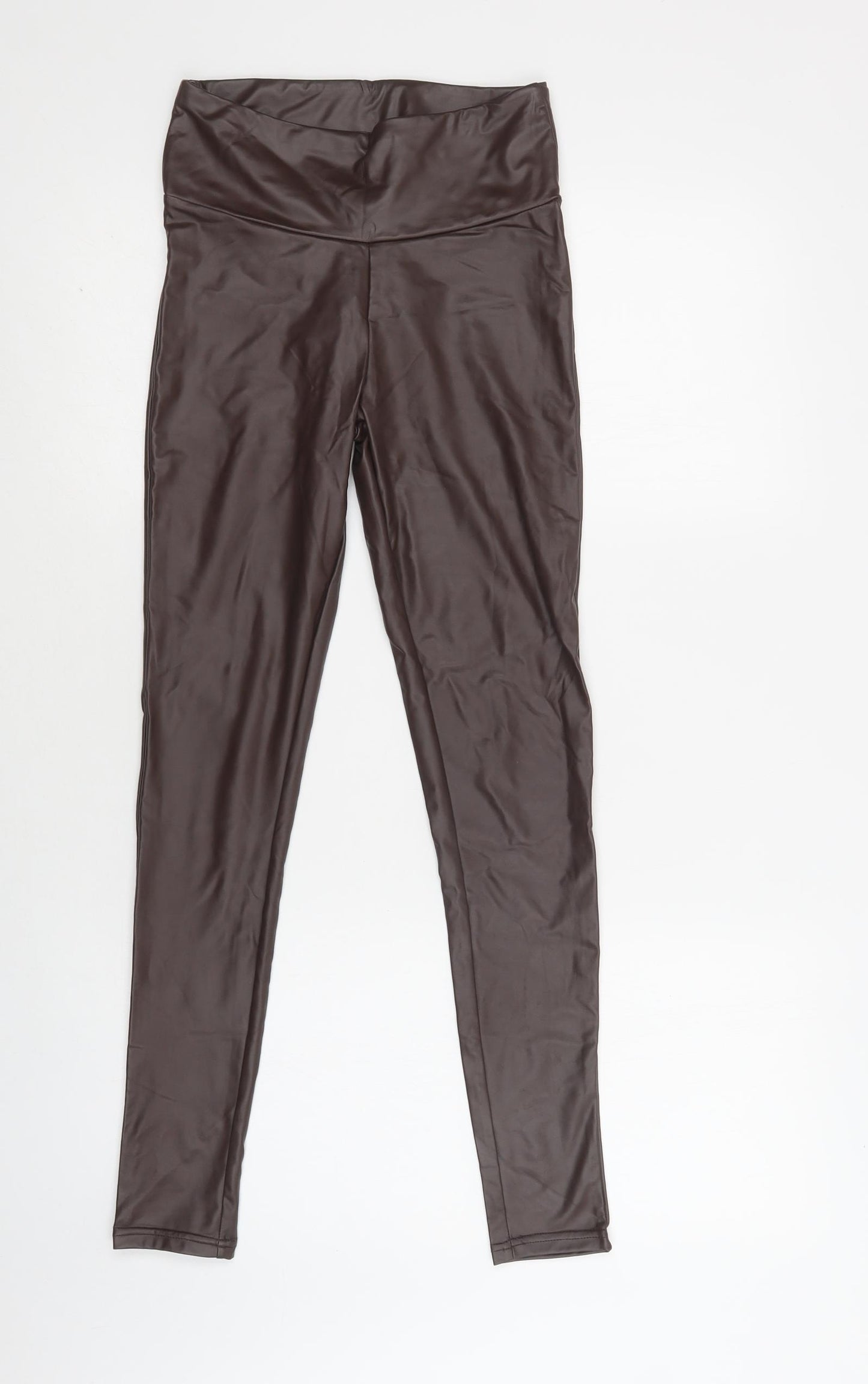 Primark Womens Brown  Polyester Jegging Leggings Size XS L28 in   - Coated