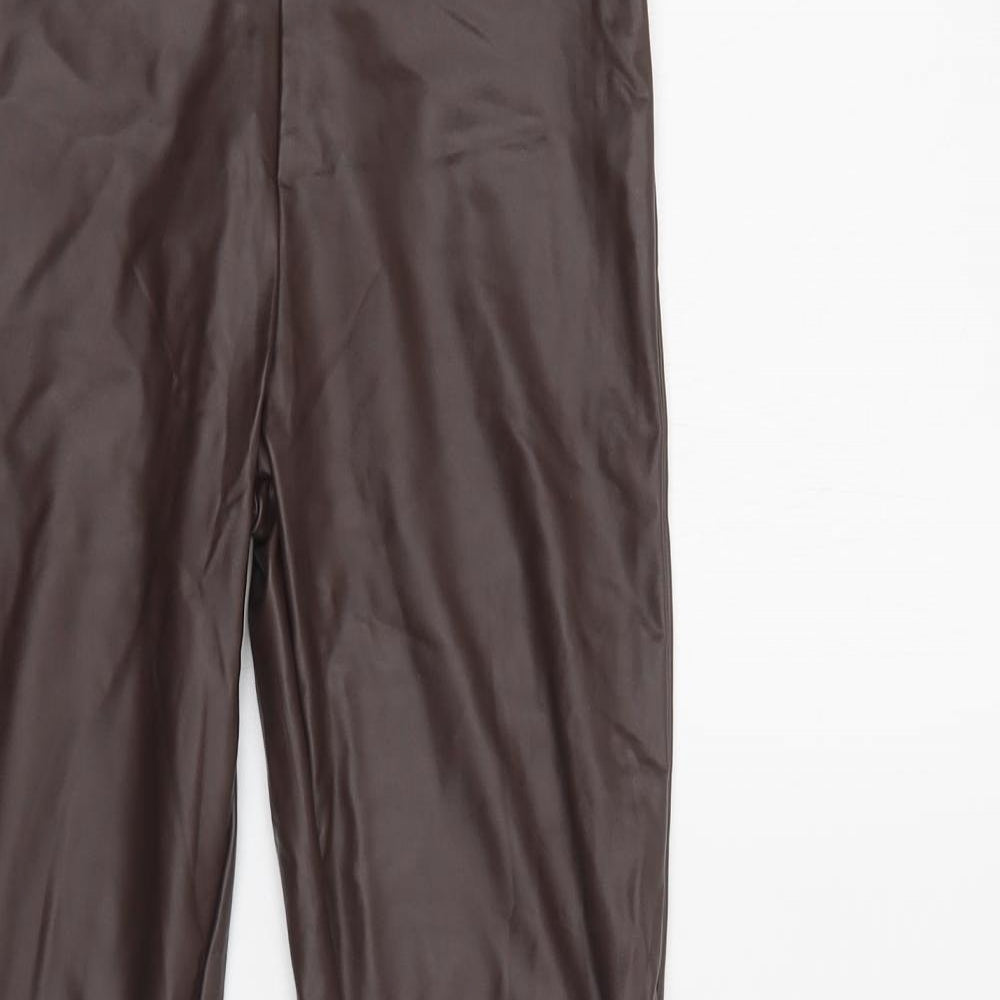 Primark Womens Brown  Polyester Jegging Leggings Size XS L28 in   - Coated