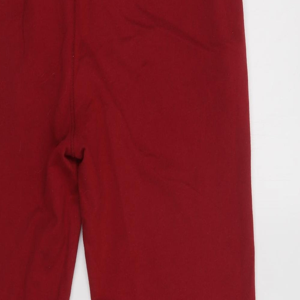 Christian Lacroix Mens Red  Cotton Jogger Trousers Size L L30 in Regular Drawstring