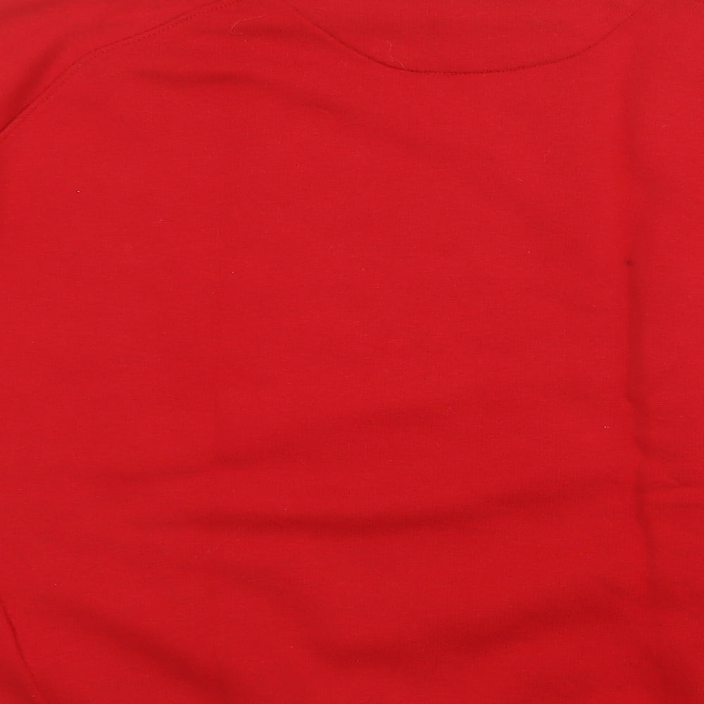 Matalan Mens Red Striped Cotton Pullover Sweatshirt Size L
