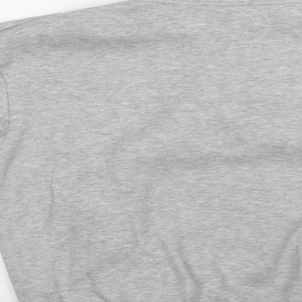 Slazenger Mens Grey  Cotton Henley Hoodie Size M