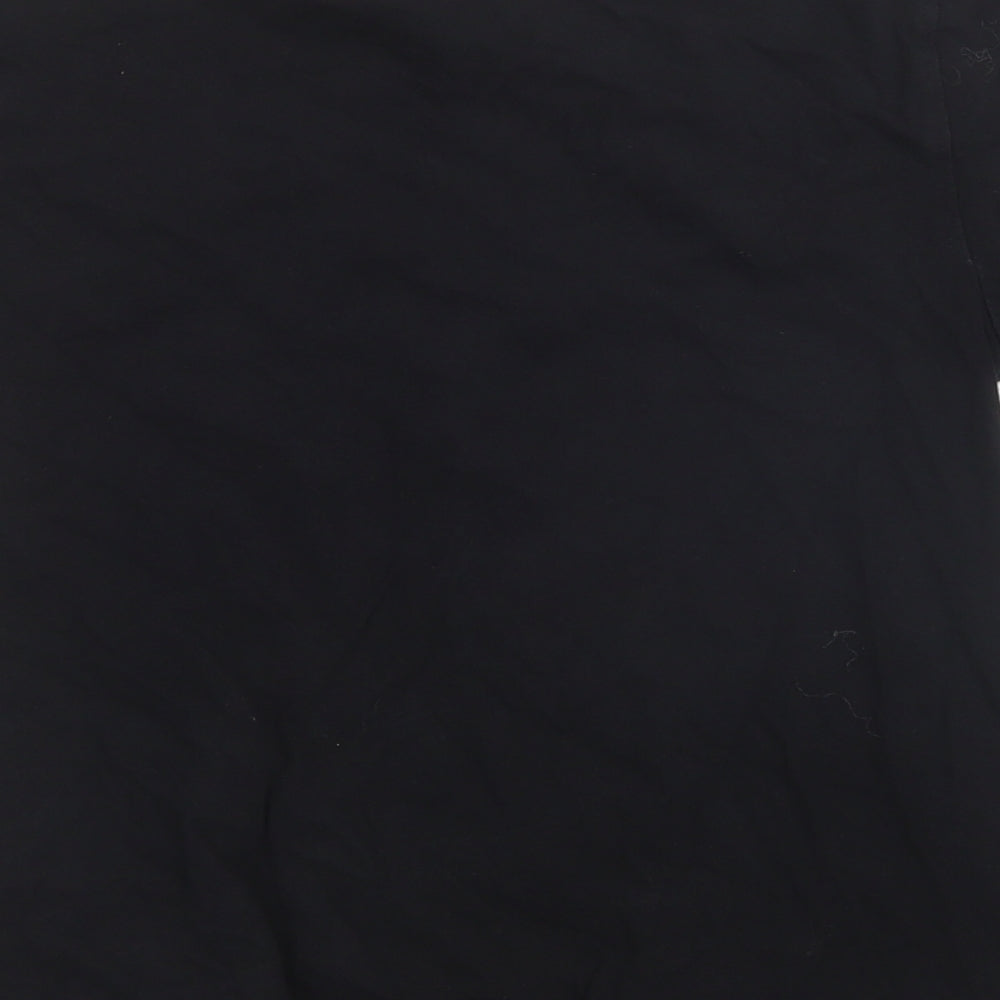 No Fear Boys Black  Cotton Basic T-Shirt Size 9-10 Years Crew Neck  - Skull