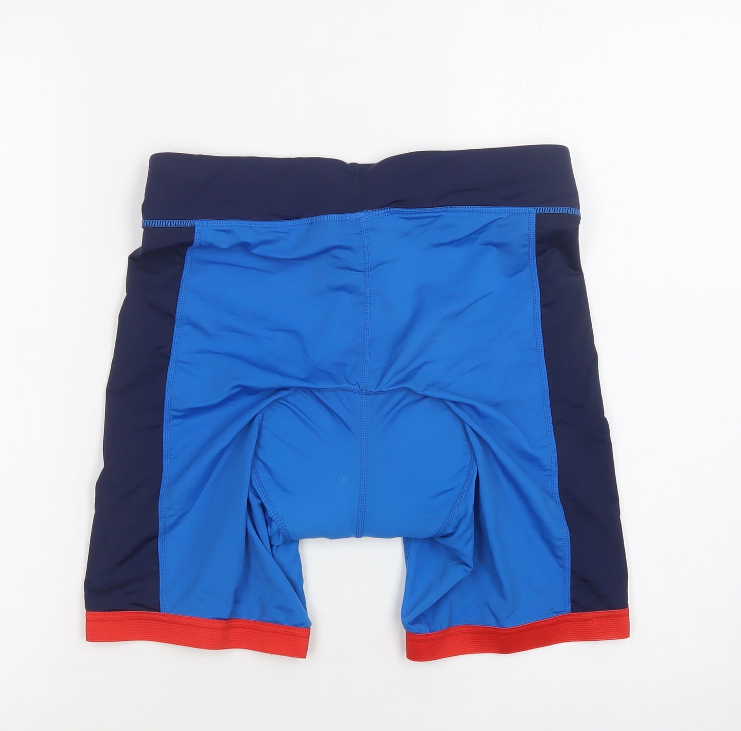 Team GB  Womens Blue  Nylon Compression Shorts Size 12 L5 in Regular  - Cycling Shorts
