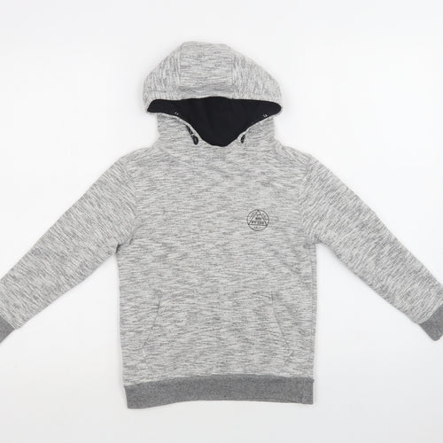 George Boys Grey  Cotton Pullover Hoodie Size 6-7 Years