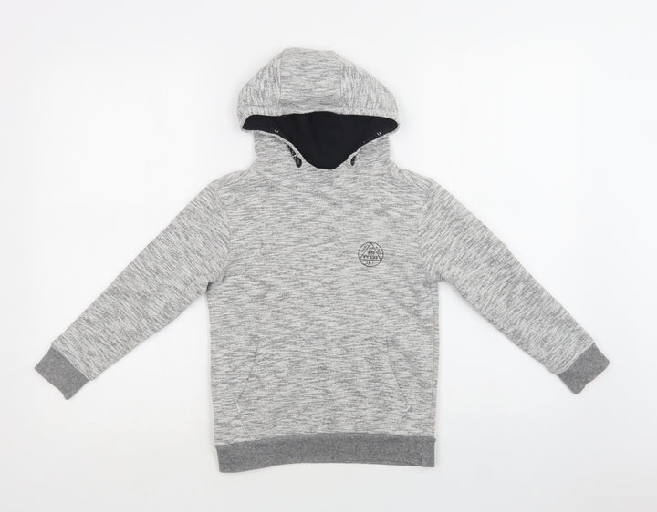 George Boys Grey  Cotton Pullover Hoodie Size 6-7 Years