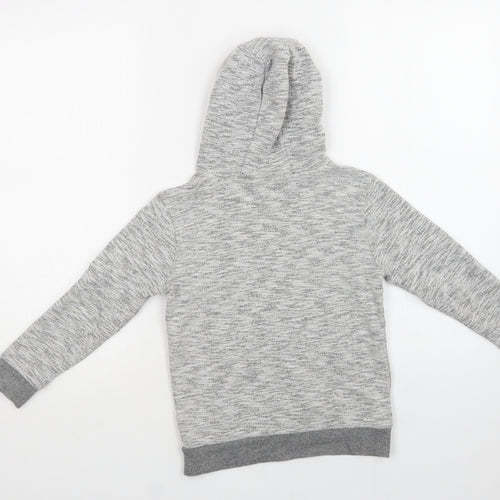 George Boys Grey  Cotton Pullover Hoodie Size 6-7 Years