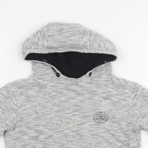 George Boys Grey  Cotton Pullover Hoodie Size 6-7 Years