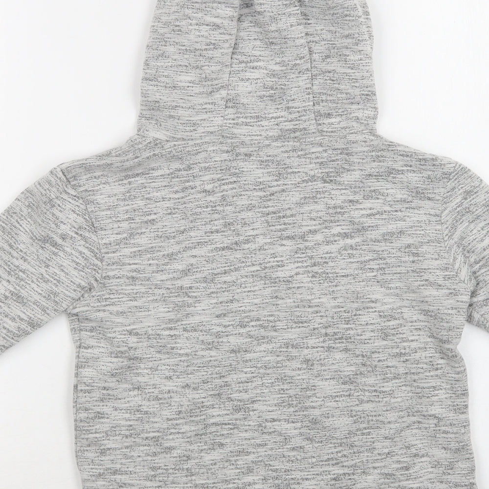 George Girls Grey  Cotton Pullover Hoodie Size 6-7 Years
