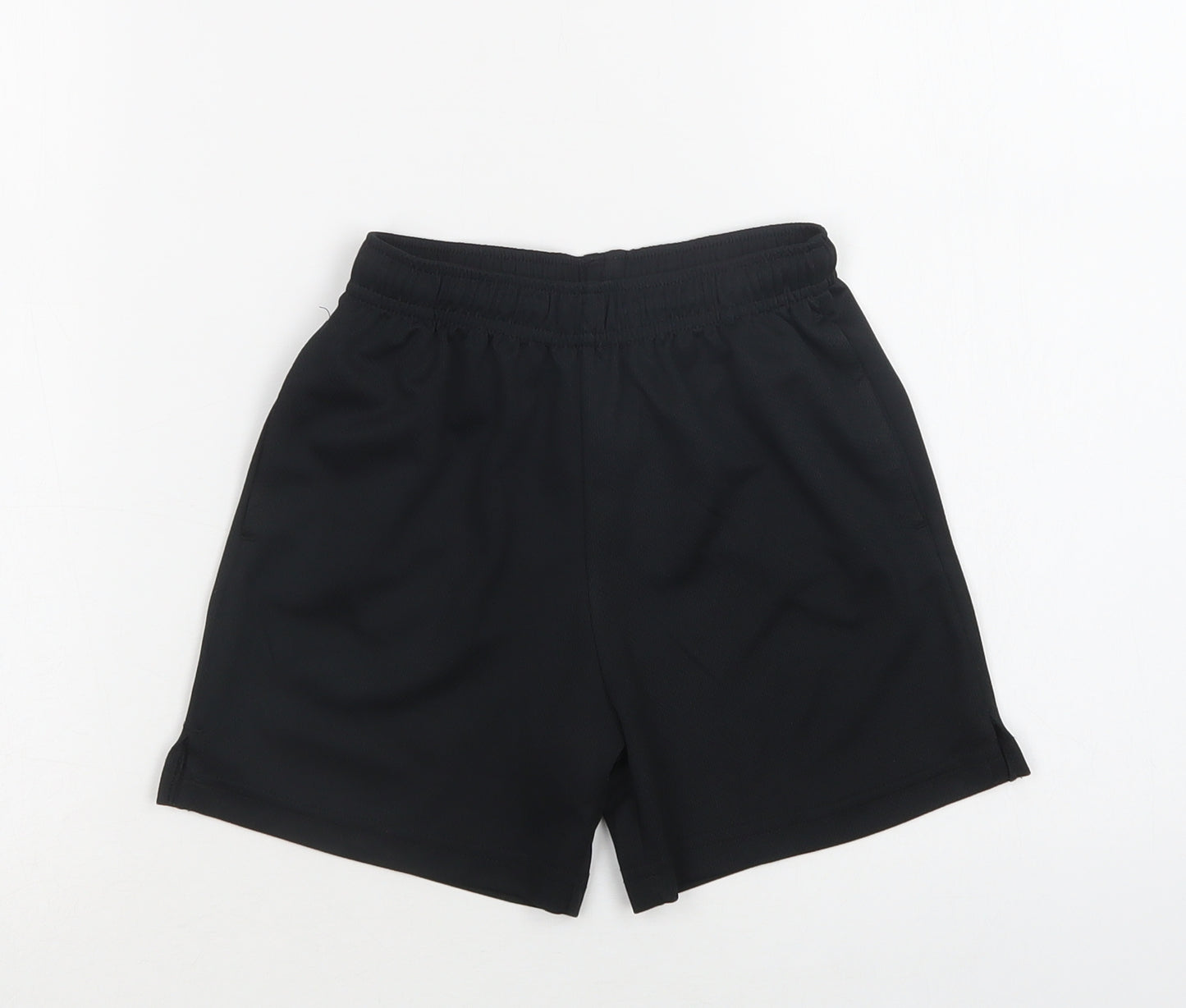 Next` Boys Black  Polyester Sweat Shorts Size 6 Years  Regular Drawstring - School Wear