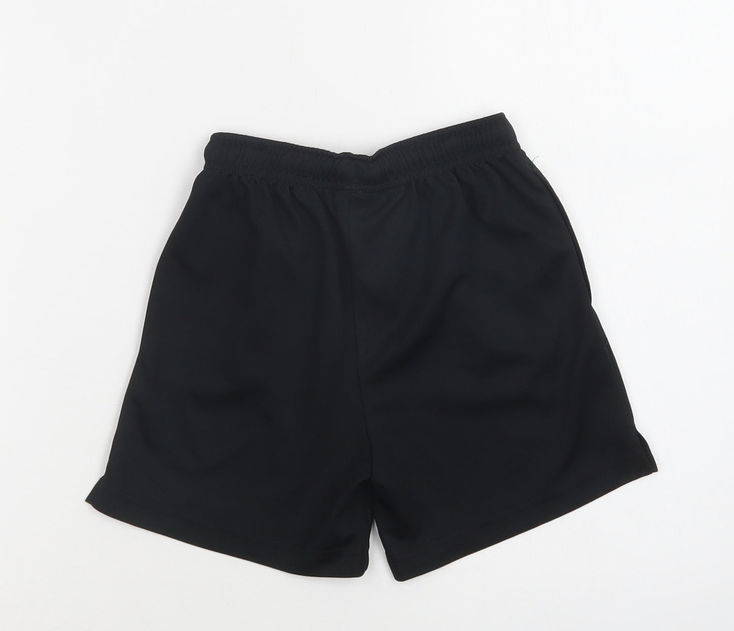 Next` Boys Black  Polyester Sweat Shorts Size 6 Years  Regular Drawstring - School Wear