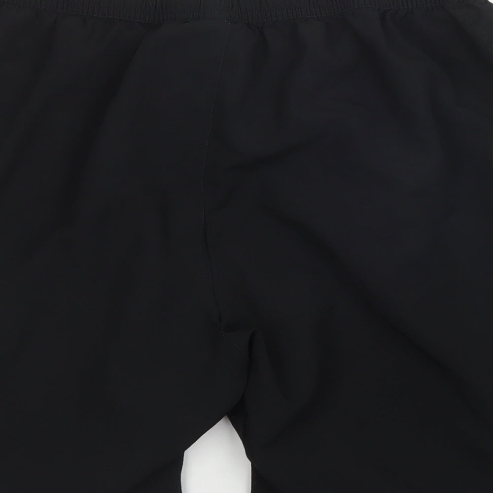 DECATHLON Mens Black  Polyester Sweat Shorts Size XL L7 in Regular Drawstring