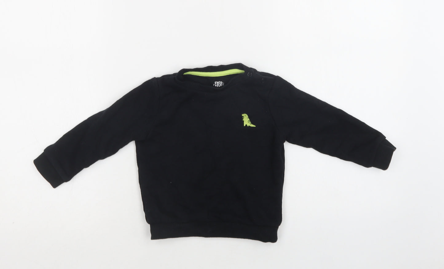 F&F Baby Black  Cotton Pullover Jumper Size 12-18 Months