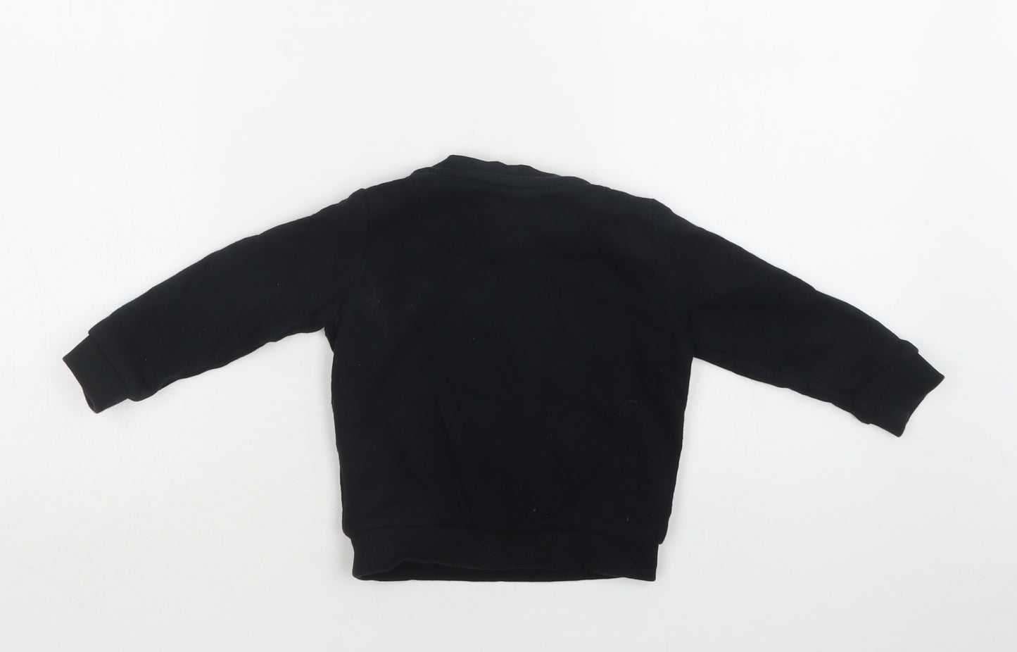 F&F Baby Black  Cotton Pullover Jumper Size 12-18 Months