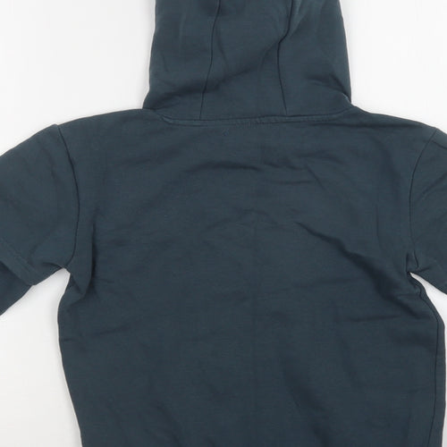 Matalan Boys Green  Cotton Pullover Hoodie Size 9 Years