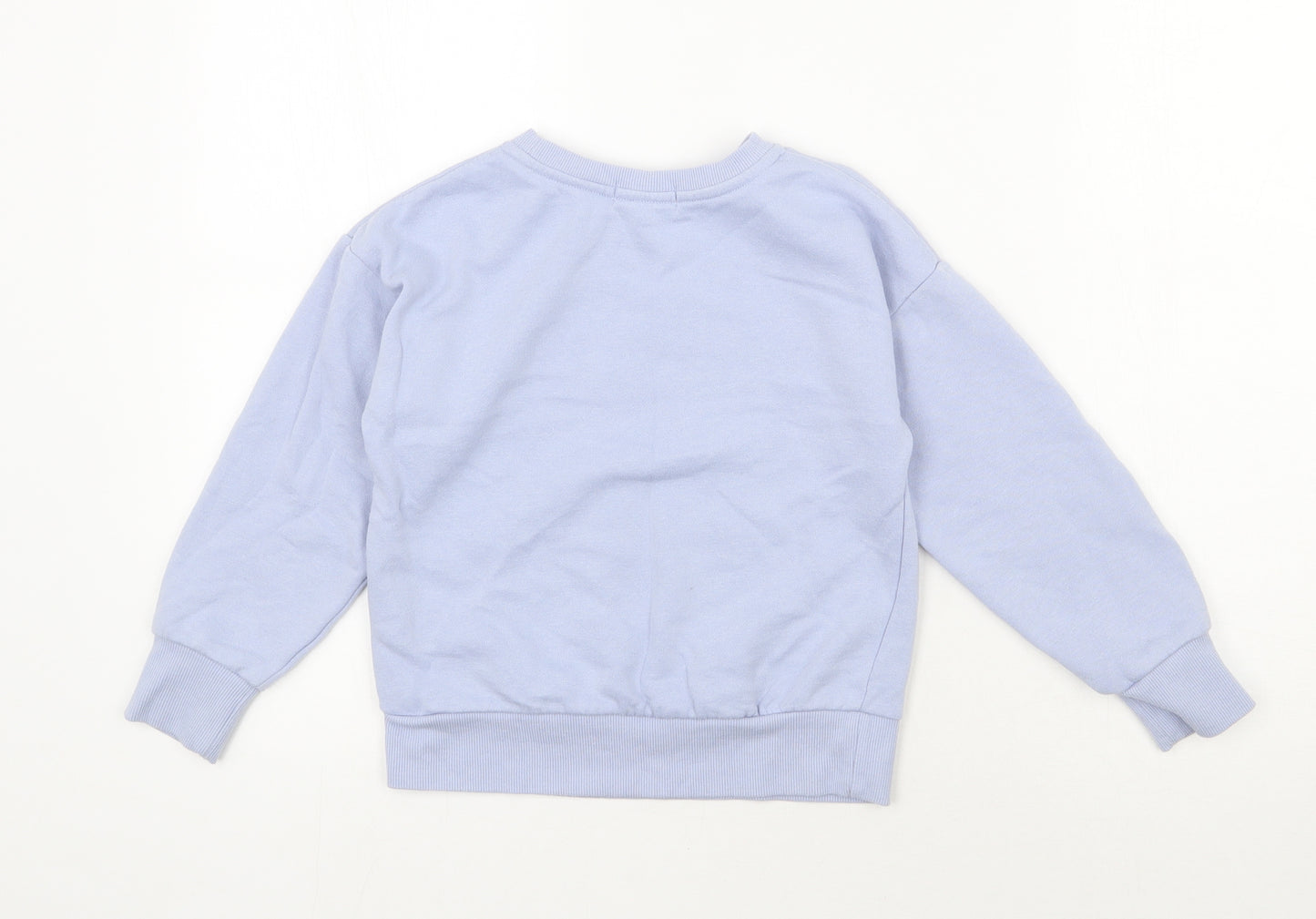 Primark Girls Purple  Cotton Pullover Sweatshirt Size 7-8 Years  Pullover - Love