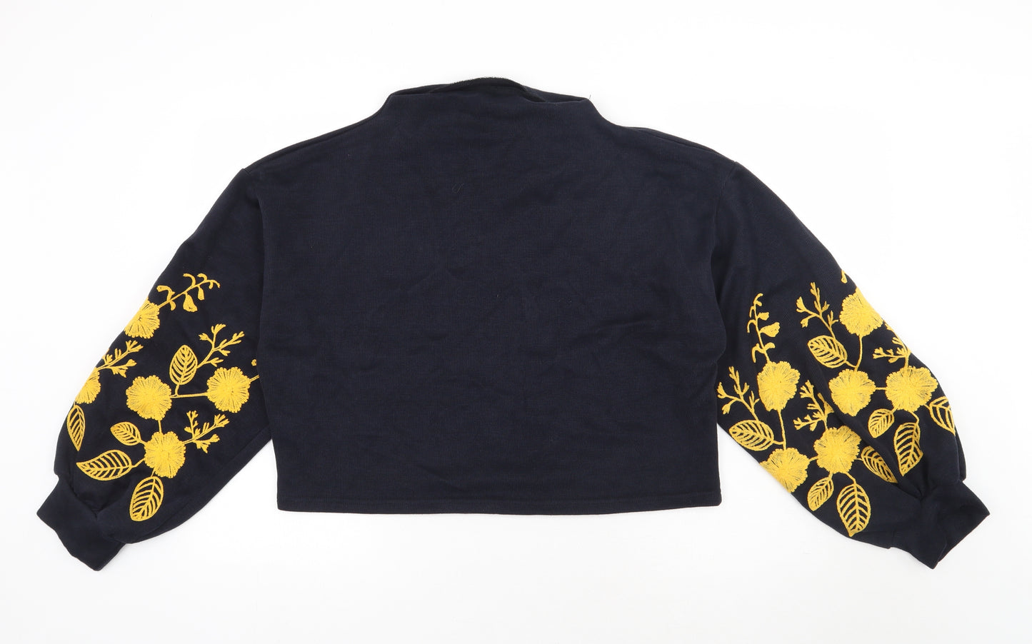 SheIn Womens Blue Floral Cotton Pullover Sweatshirt Size 2XL  Pullover
