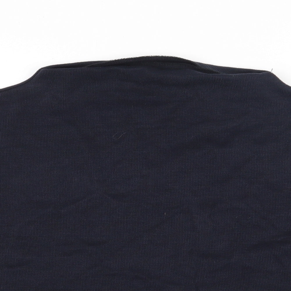 SheIn Womens Blue Floral Cotton Pullover Sweatshirt Size 2XL  Pullover