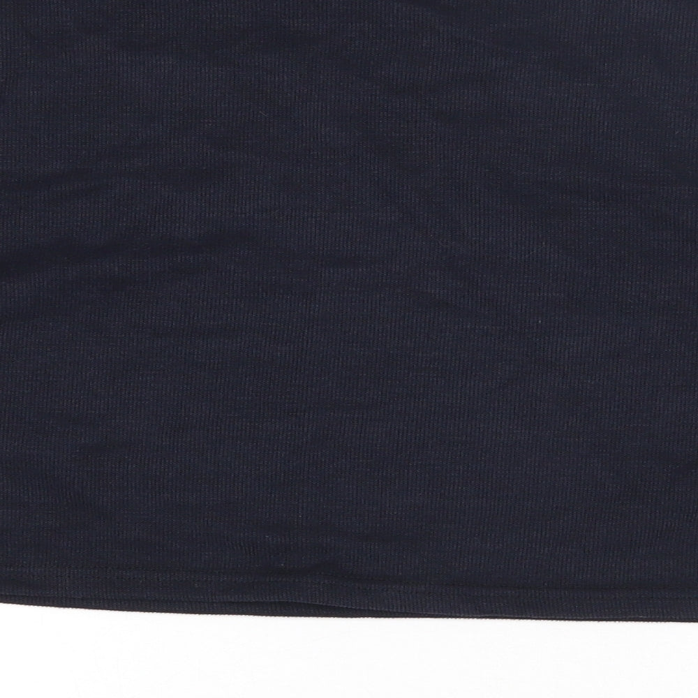 SheIn Womens Blue Floral Cotton Pullover Sweatshirt Size 2XL  Pullover