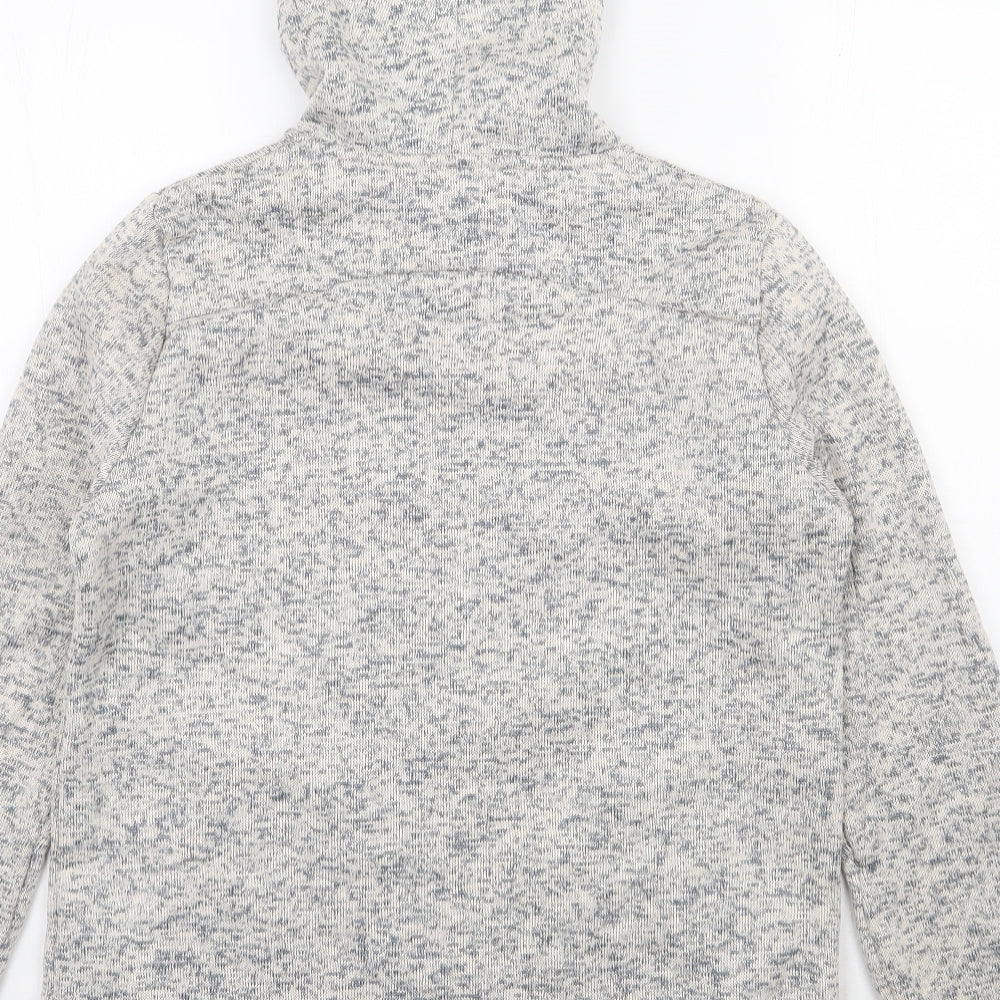 TU Womens Grey  Polyester Full Zip Hoodie Size 14  Zip