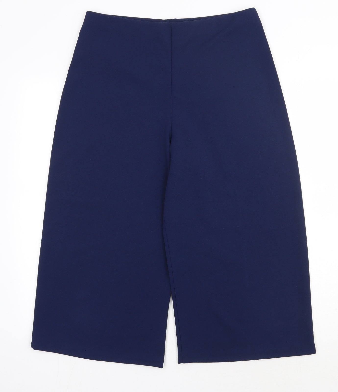 Very Womens Blue  Polyester Cropped Trousers Size 14 L20 in Regular