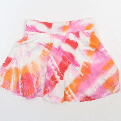 Place Girls Multicoloured Tie Dye Polyester Flare Skort Size S  Regular Pull On